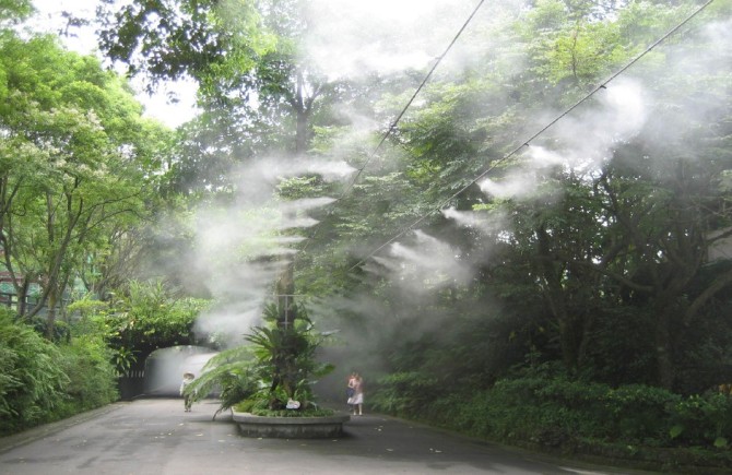 噴霧降溫系統(tǒng)在公園的應(yīng)用